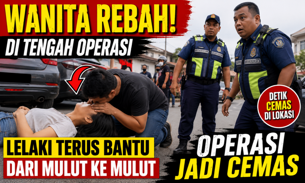 Operasi Penguatkuasaan Bertukar Cemas Apabila Wanita Tidak Bermaya Di Lokasi